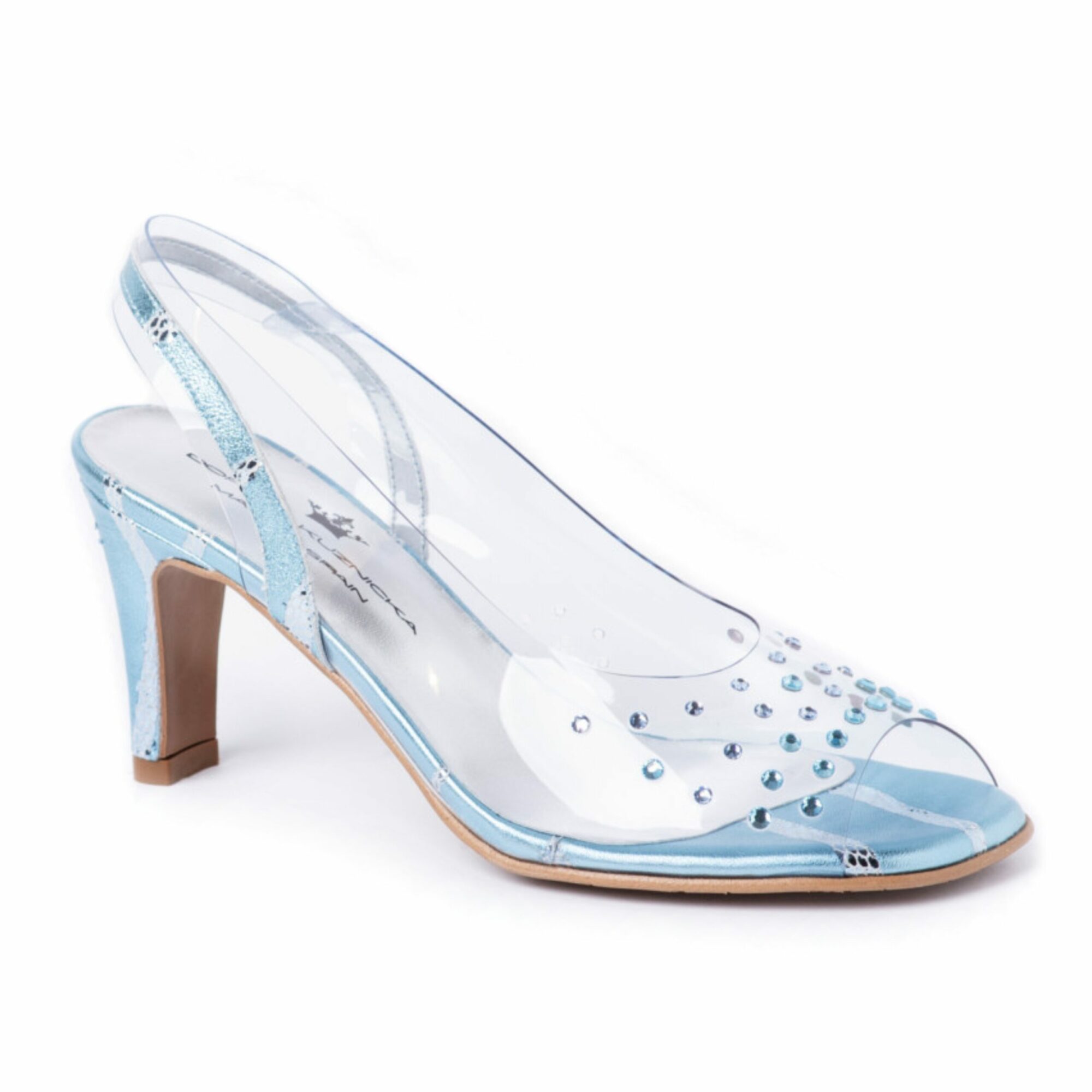 Sandałki silikonowe z kryształkami „Modelli Blu”