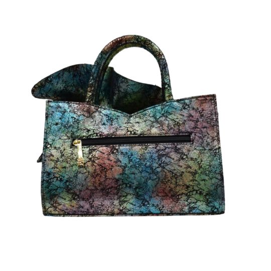 Multicolor Frill Handle Bag