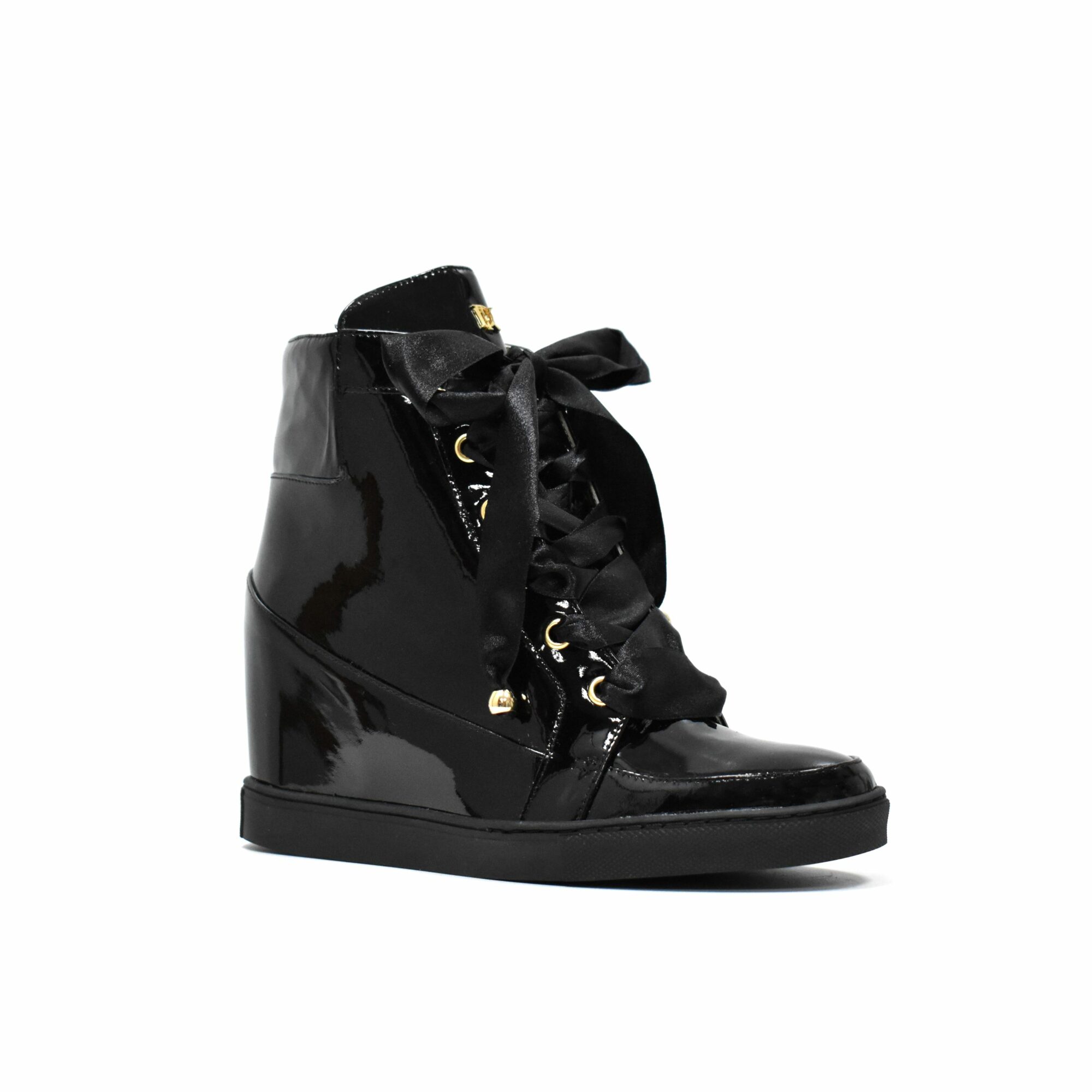 High sneakers Black Lacca